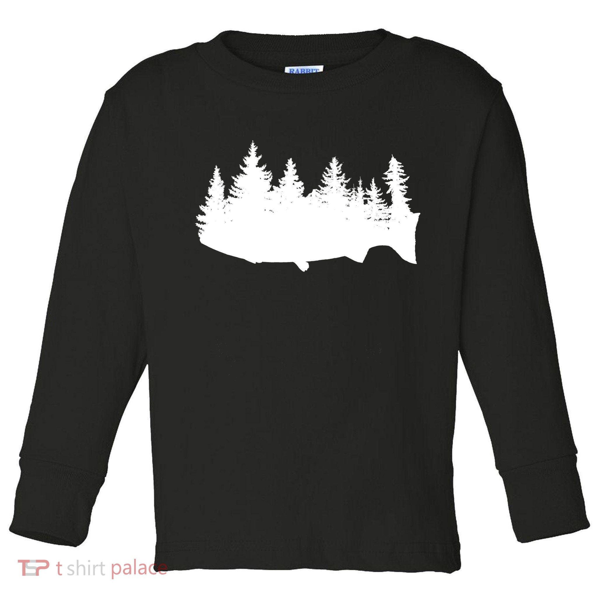 Fishing Wilderness Toddler Long Sleeve Shirt