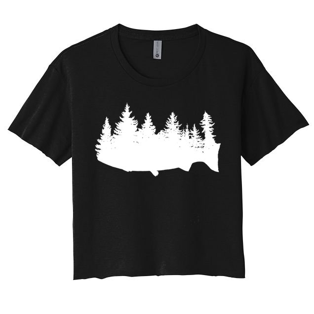 Fishing Wilderness Crop Top