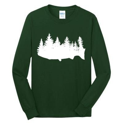 Fishing Wilderness Tall Long Sleeve T-Shirt