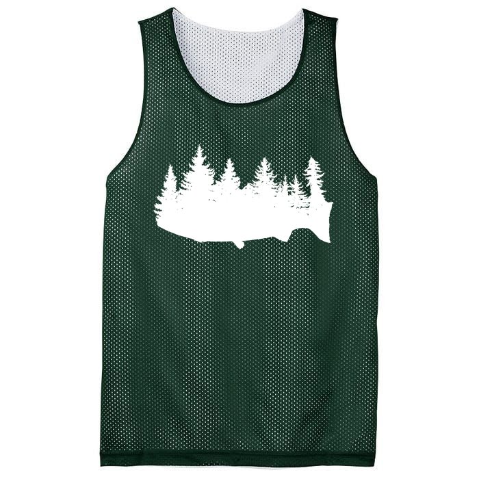 Fishing Wilderness Mesh Reversible Basketball Jersey Tank