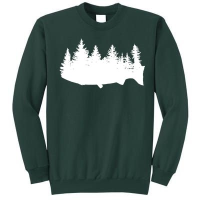 Fishing Wilderness Tall Sweatshirt