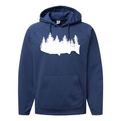 Fishing Wilderness Performance Fleece Hoodie