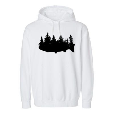 Fishing Wilderness Garment-Dyed Fleece Hoodie