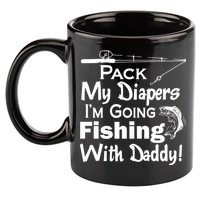Fishing With Daddy 11oz C Handle Ceramic Mug