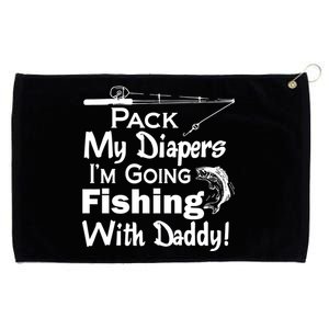 Fishing With Daddy Grommeted Golf Towel