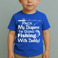 Fishing With Daddy Toddler T-Shirt