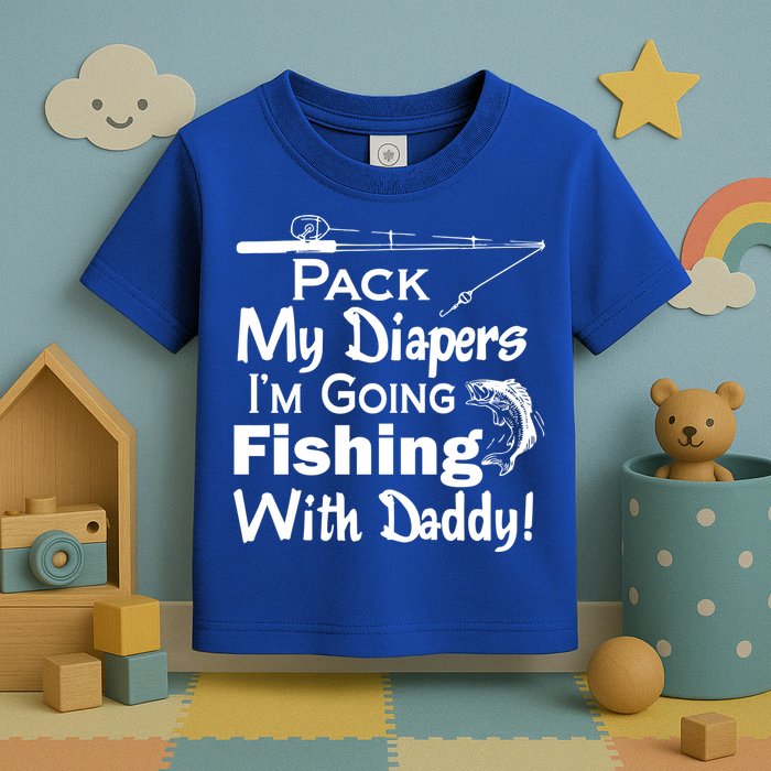 Fishing With Daddy Toddler T-Shirt