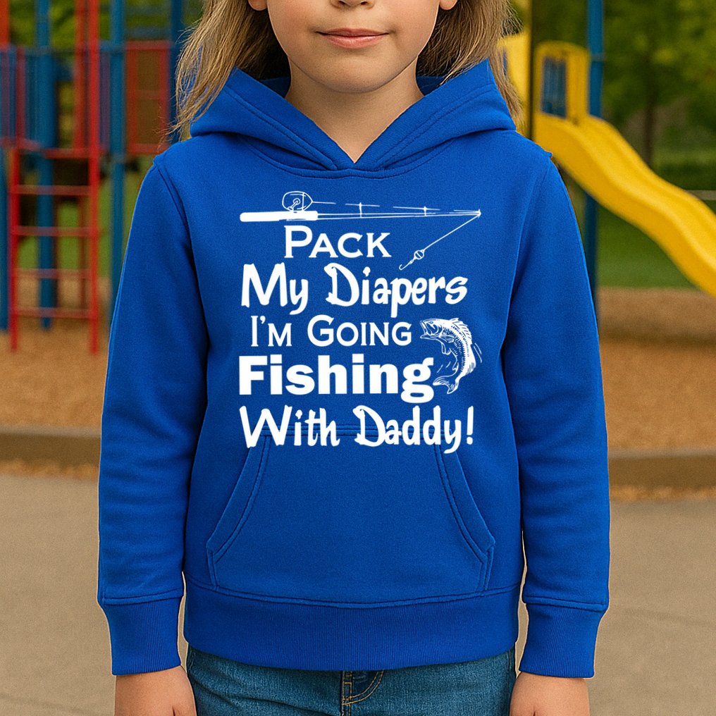 Fishing With Daddy Kids Hoodie
