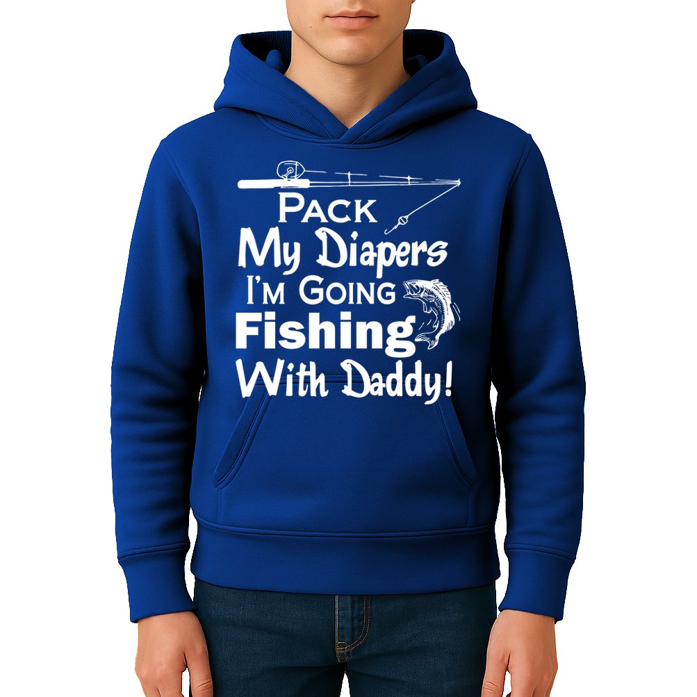 Fishing With Daddy Kids Hoodie