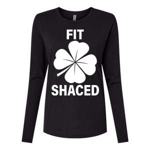 Fit Shaced Funny Irish Drinking Party Womens Cotton Relaxed Long Sleeve T-Shirt