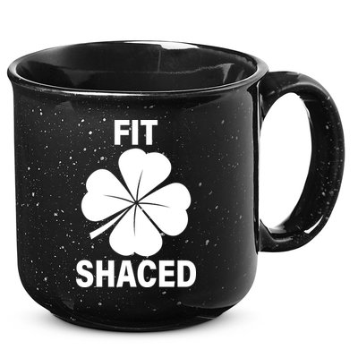 Fit Shaced Funny Irish Drinking Party 15oz Campfire Ceramic Mug