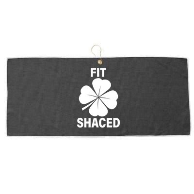 Fit Shaced Funny Irish Drinking Party Large Microfiber Waffle Golf Towel