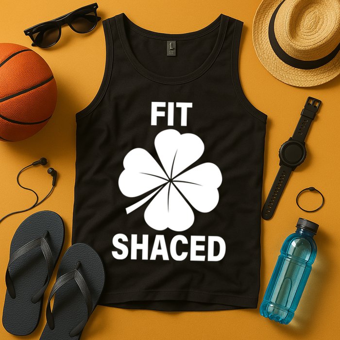 Fit Shaced Funny Irish Drinking Party Tank Top