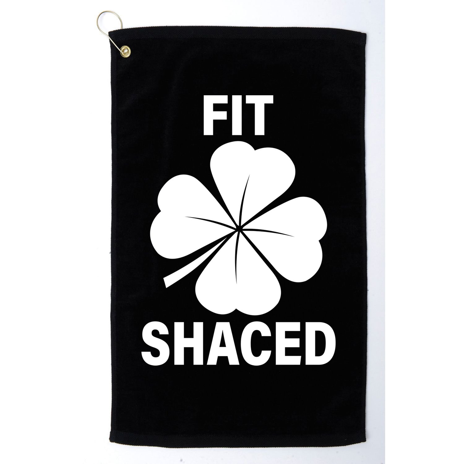 Fit Shaced Funny Irish Drinking Party Golf Towel