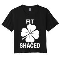 Fit Shaced Funny Irish Drinking Party Women's Crop Top Tee