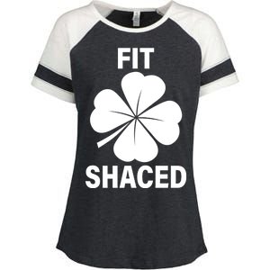 Fit Shaced Funny Irish Drinking Party Enza Ladies Jersey Colorblock Tee