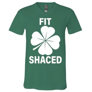 Fit Shaced Funny Irish Drinking Party V-Neck T-Shirt