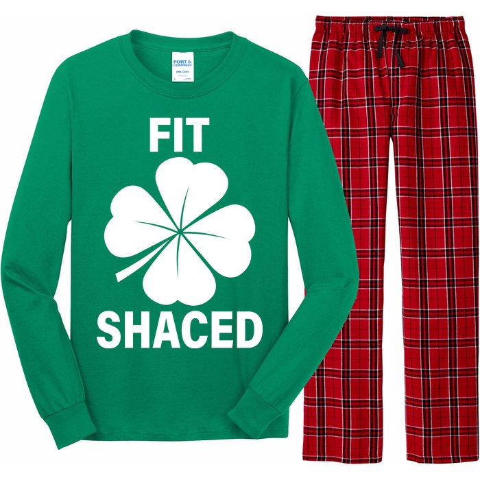 Fit Shaced Funny Irish Drinking Party Long Sleeve Pajama Set