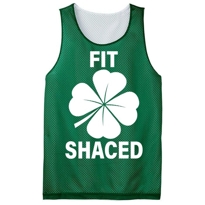 Fit Shaced Funny Irish Drinking Party Mesh Reversible Basketball Jersey Tank