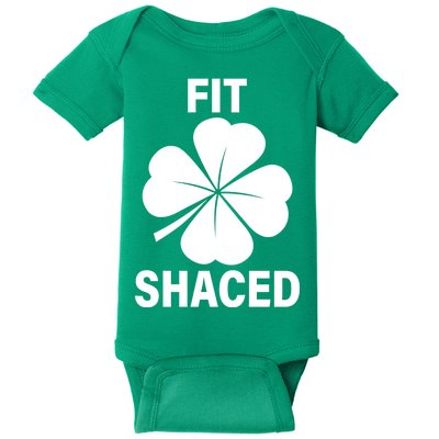 Fit Shaced Funny Irish Drinking Party Baby Bodysuit