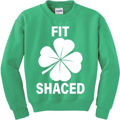 Fit Shaced Funny Irish Drinking Party Kids Sweatshirt