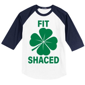 Fit Shaced Funny Irish Drinking Party Baseball Sleeve Shirt