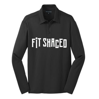 Fit Shaced Funny St. Patrick’s Day Silk Touch Performance Long Sleeve Polo