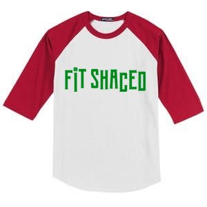 Fit Shaced Funny St. Patrick’s Day Kids Colorblock Raglan Jersey