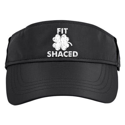 Fit Shaced Funny St. Patrick's Day Irish Clover Beer Drinking Adult Drive Performance Visor
