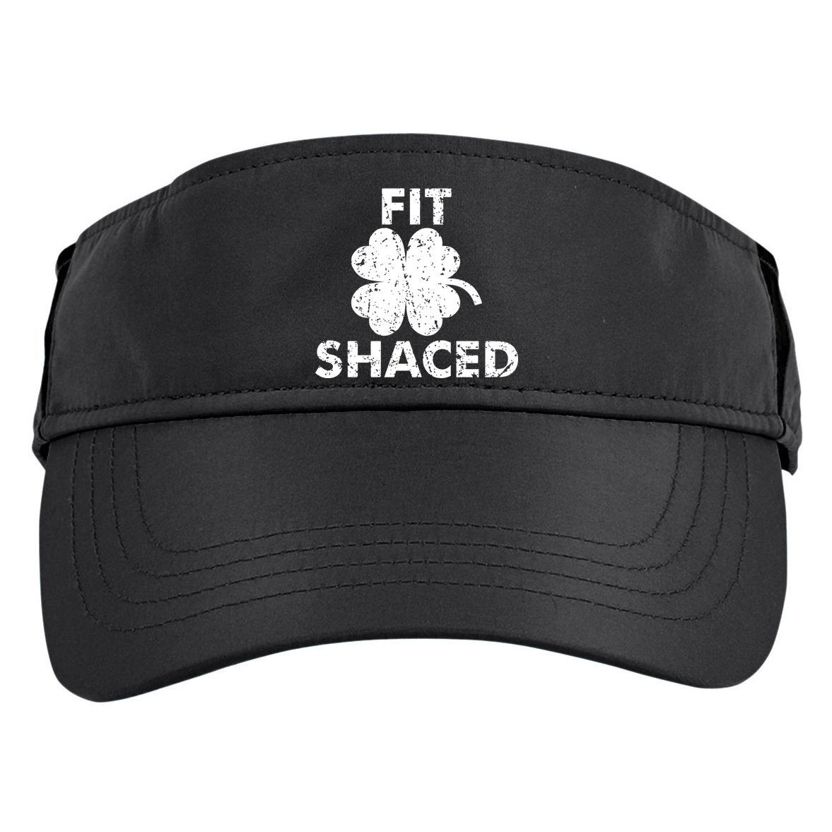 Fit Shaced Funny St. Patrick's Day Irish Clover Beer Drinking Adult Drive Performance Visor