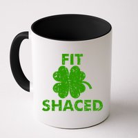 Fit Shaced Funny St. Patrick's Day Irish Clover Beer Drinking Mug