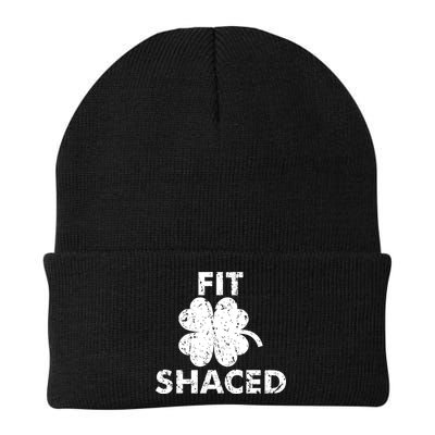 Fit Shaced Funny St. Patrick's Day Irish Clover Beer Drinking Beanie