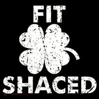 Fit Shaced Funny St. Patrick's Day Irish Clover Beer Drinking Pom Pom 12in Knit Beanie