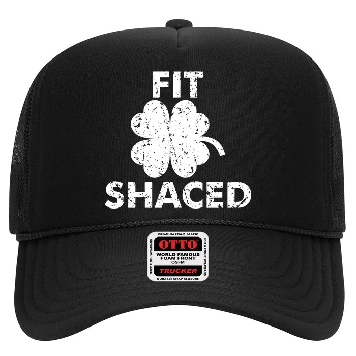 Fit Shaced Funny St. Patrick's Day Irish Clover Beer Drinking Trucker Hat