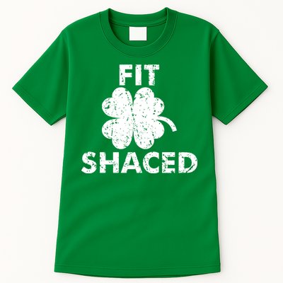 Fit Shaced Funny St. Patrick's Day Irish Clover Beer Drinking Tall T-Shirt