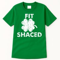 Fit Shaced Funny St. Patrick's Day Irish Clover Beer Drinking Tall T-Shirt