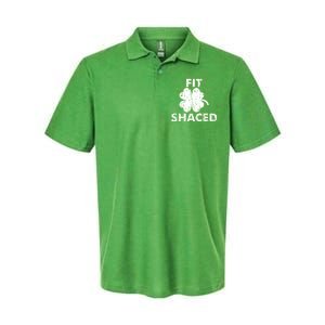 Fit Shaced Funny St. Patrick's Day Irish Clover Beer Drinking Softstyle Adult Sport Polo