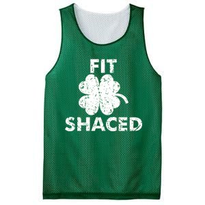 Fit Shaced Funny St. Patrick's Day Irish Clover Beer Drinking Mesh Reversible Basketball Jersey Tank