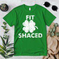 Fit Shaced Funny St. Patrick's Day Irish Clover Beer Drinking Premium T-Shirt