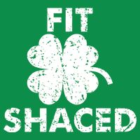 Fit Shaced Funny St. Patrick's Day Irish Clover Beer Drinking Baby Bodysuit