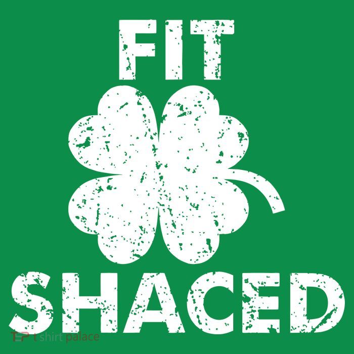 Fit Shaced Funny St. Patrick's Day Irish Clover Beer Drinking Kids T-Shirt