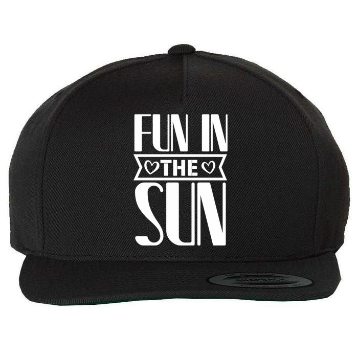 Fun In The Sun Wool Snapback Cap