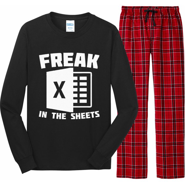 Freak In The Sheets Funny Accountant Analyst Secretary Long Sleeve Pajama Set