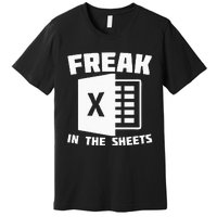 Freak In The Sheets Funny Accountant Analyst Secretary Premium T-Shirt