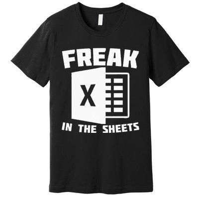 Freak In The Sheets Funny Accountant Analyst Secretary Premium T-Shirt