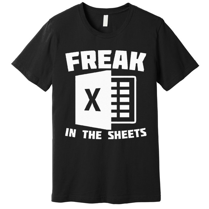 Freak In The Sheets Funny Accountant Analyst Secretary Premium T-Shirt