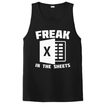 Freak In The Sheets Funny Accountant Analyst Secretary PosiCharge Competitor Tank