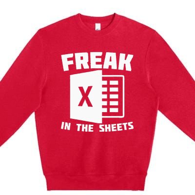 Freak In The Sheets Funny Accountant Analyst Secretary Premium Crewneck Sweatshirt