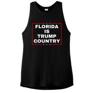 Florida Is Trump Country Ladies PosiCharge Tri-Blend Wicking Tank