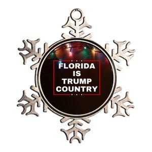 Florida Is Trump Country Metallic Star Ornament